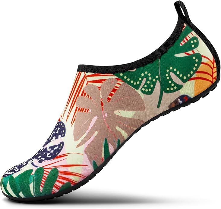 SEEKWAY Water Shoes Women Men Adult Quick-Dry Aqua Socks Barefoot Non Slip for Beach Swim River Pool Lake surf Black SK002(U)