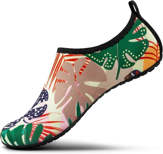 SEEKWAY Water Shoes Women Men Adult Quick-Dry Aqua Socks Barefoot Non Slip for Beach Swim River Pool Lake surf Black SK002(U)