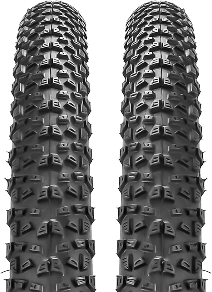 SIMEIQI 2 Pack 20"x2.125"/ 26"x2.1"/ 29"x2.125" Inch Bike Tire with 2 Levers for Mountain Foldable Replacement Beach Bicycle Tires