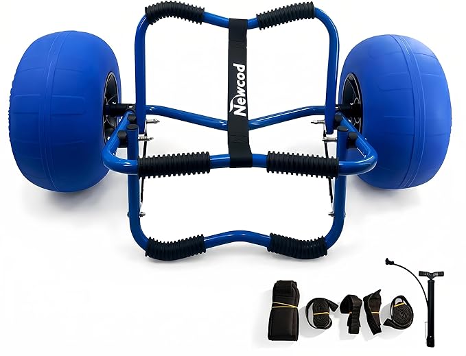Newcod Kayak Cart, Kayak Dolly Cart for Carrying Kayak Canoe SUP Paddle Board
