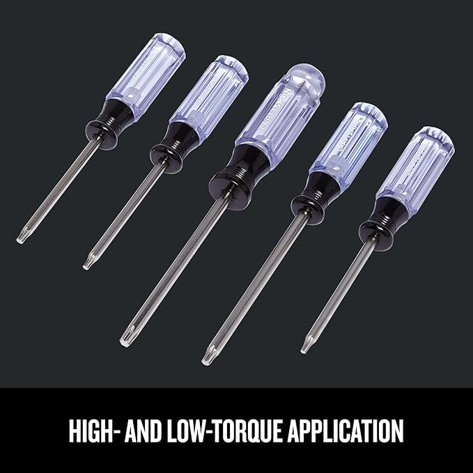 CRAFTSMAN Screwdriver Set, Torx, Acetate Handle, 5 Piece (CMHT65051)