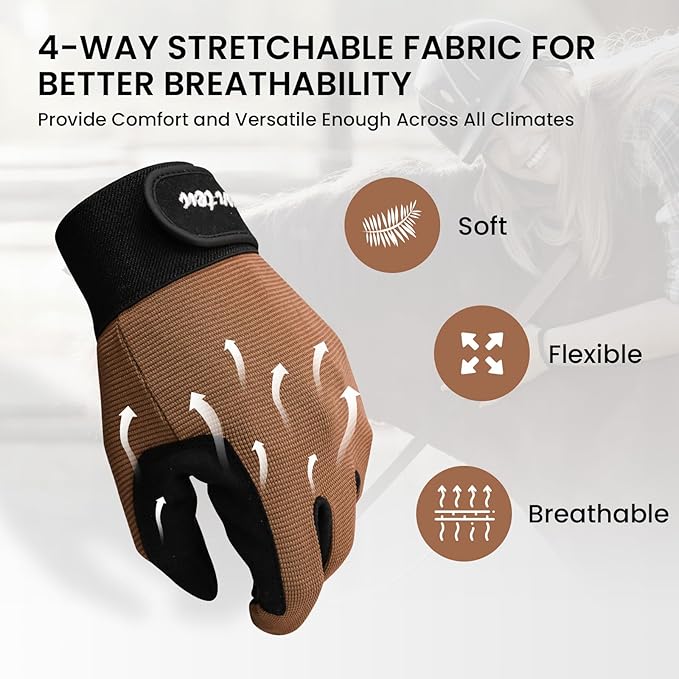 FINGER TEN Horse Riding Gloves Equestrian Women Kids for Girls Boys Mesh Breathable Lightweight Color Pack, Comfortable Grip for Summer