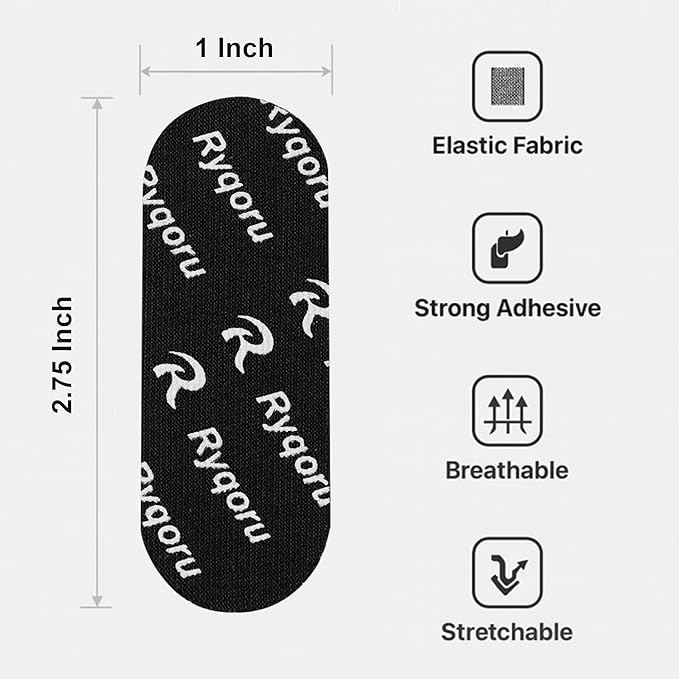 40 PCS Bowling Thumb & Finger Tape, Fast Release Pre-Cut Insert Tape for Thumb Hole, Grip & Skin Protection, Breathable, No Residue, Black