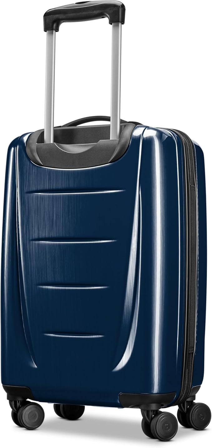 Samsonite Winfield 2 ハードサイド荷物 スピナーホイール付き、ネイビー、機内持ち込み20インチ