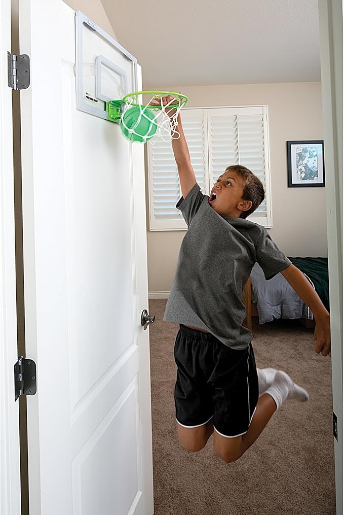 SKLZ Pro Mini Indoor Basketball Hoop - Over The Door – Portable - Great For Home, Dorms, Offices, and Gifts