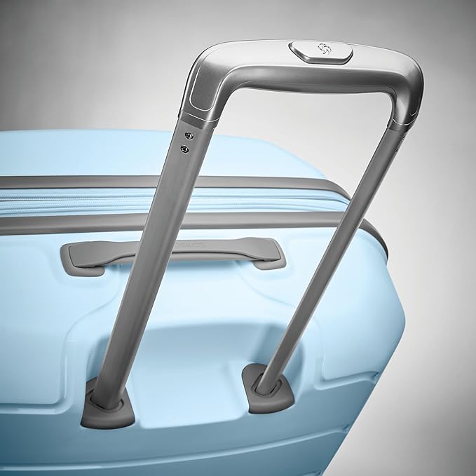 Samsonite Freeform ハードサイド 機内持ち込み手荷物 スピナーホイール付き - ハードシェル スーツケース - TSA承認、航空会社承認 - 拡張可能なハードシェル、軽量旅行用スムーズなローリングホイール - スカイブルー