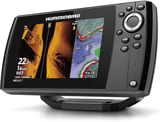 Humminbird Helix 7 G4 GPS 魚群探知機（振動子、MEGA サイドイメージング搭載）