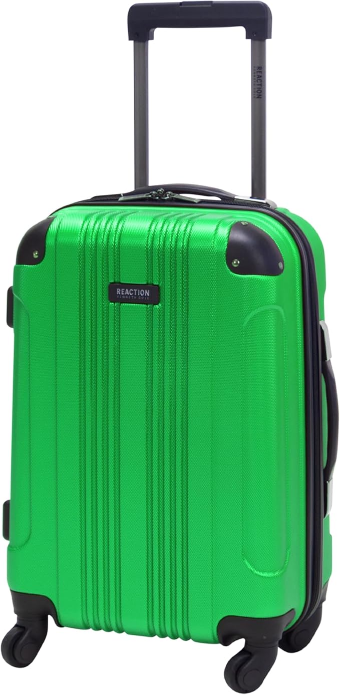 Kenneth Cole REACTION アウトオブバウンズ 軽量ハードシェル 4輪スピナーラゲッジ、ケリーグリーン、20インチ機内持ち込み