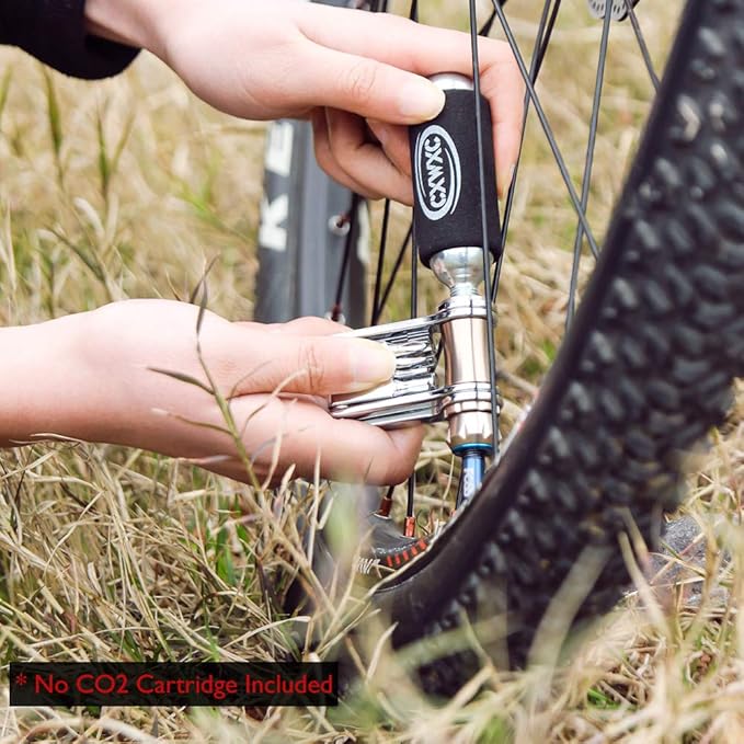 Bike Tool Mini 11 in 1 Multi-Tool - Chain Tool/Torx/Hex/Screwdriver Bicycle Multitool Kit - Cycling Mechanic Repair Tools with CO2 Inflator for Road and Mountain Bikes
