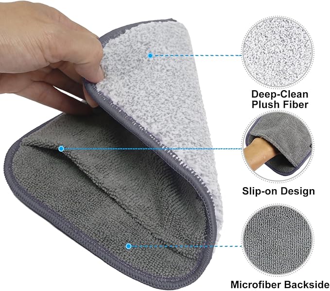 Bowling Towel Shammy Pad, Wearable Bowling Ball Towel Glove, Dual-Sided Microfiber Bowling Rag for Easy, Gentle, Deep Cleaning - Bowling Accessories for Men Women