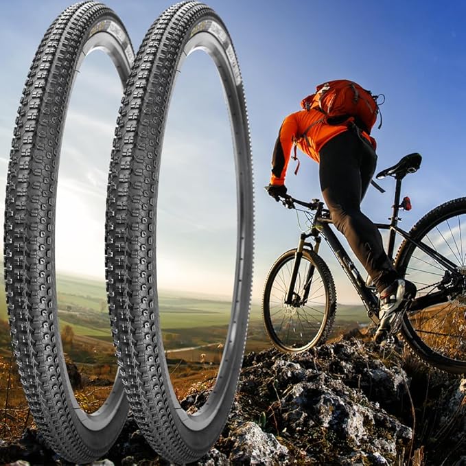 27.5 X 1.95 Inch Folding Bike Tires with 3mm Anti Puncture Proof Protection for Mountain Bicycles