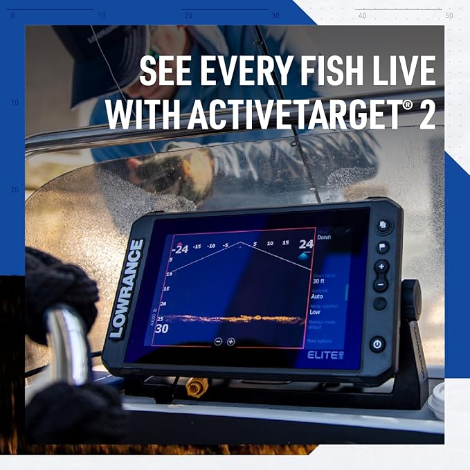 Lowrance Elite FS Fishfinder/Chartplotter, Available with and Without Transducer