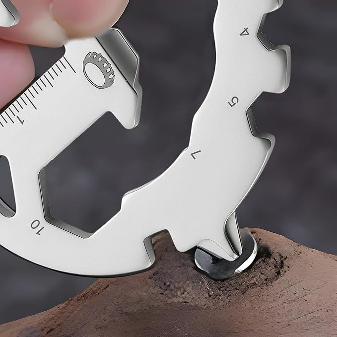 Father's Day Gifts for Dad from Daughter Son, Keychain Multi-tool 16 in 1 Pocket Gadgets Tools Bottle Opener Screwdriver, EDC Tool Key Ring Anniversary Birthday Gifts for Men Him (Arrow)