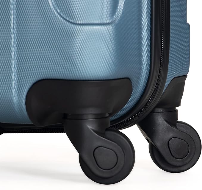 Kenneth Cole REACTION アウトオブバウンズ 軽量ハードシェル 4輪スピナーラゲージ 御影石ブルー 24インチ（受託手荷物）