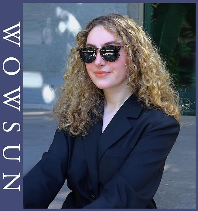 WOWSUN Retro Polarized Sunglasses Womens 2026 Trendy Round Classic Glasses