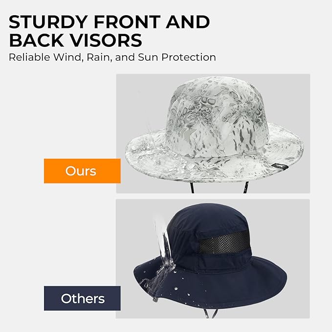 KastKing Sol Armis UPF 50 Boonie Hat - Sun Protection Hat, Fishing Hat, Beach & Hiking Hat, Paddling