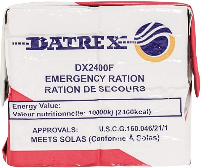 DATREX Emergency Food Ration Bars for Disaster or Survival, 2400 Calories per Pack of 12 Bars