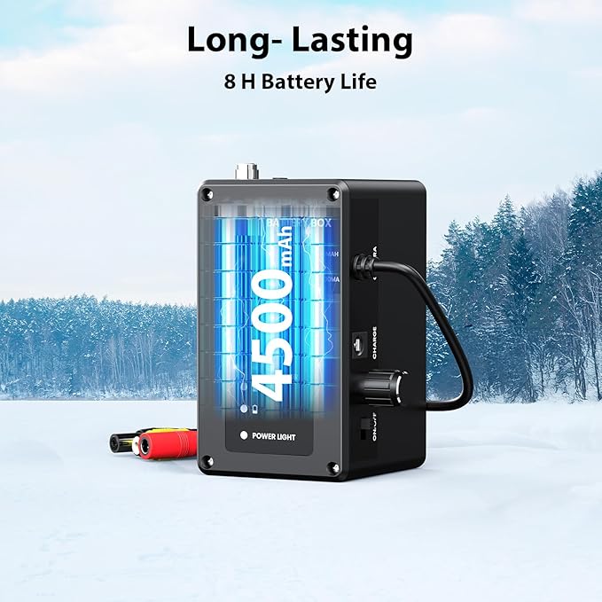 Eyoyo Underwater Fishing Camera Portable Video Fish Finder 9 inch LCD Monitor 1000TVL Waterproof Camera Underwater DVR Video Fish Cam 50m Cable 12pcs IR Infrared Lights for Ice, Lake and Boat Fishing