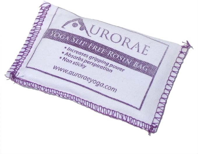 Aurorae Yoga Non Slip Rosin Bag. Keeps hands dry and prevents slipping. Made in USA