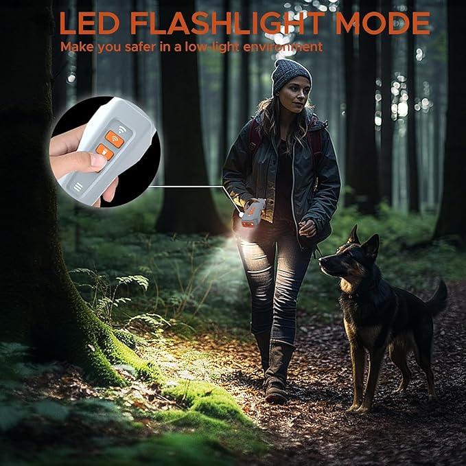 2026 Upgraded Anti Barking Device for Dogs, Ultrasonic Dog Bark Deterrent, Dog Bark Deterrent Devices, Best Anti-Barking Device, 3 Modes & LED Light Portable Indoor & Outdoor