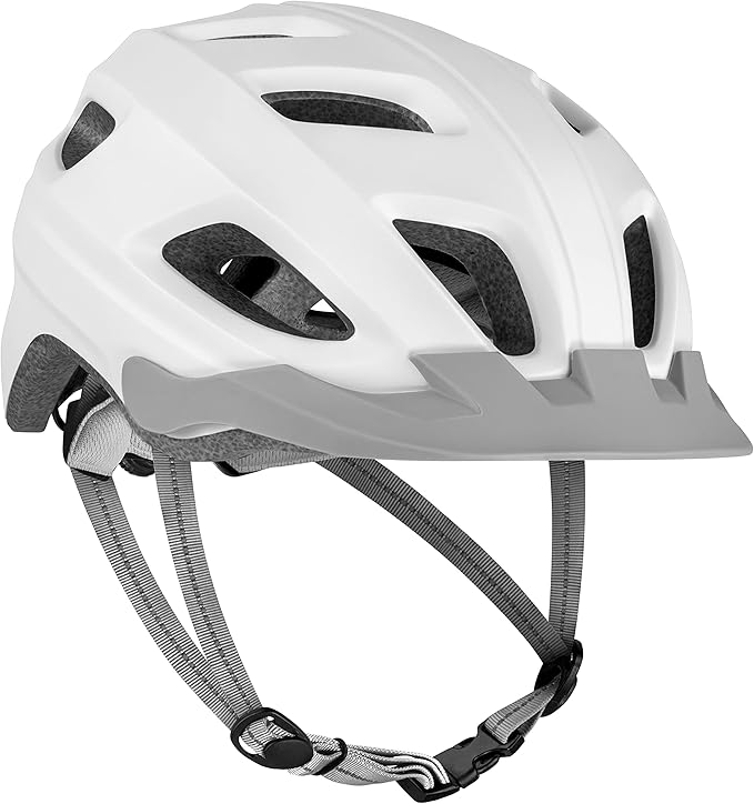 Retrospec Lennon Adult Bike Helmet with LED Safety Light Adjustable Dial & Removable Visor - Adjustable Bicycle Cycling Helmet for Men & Women