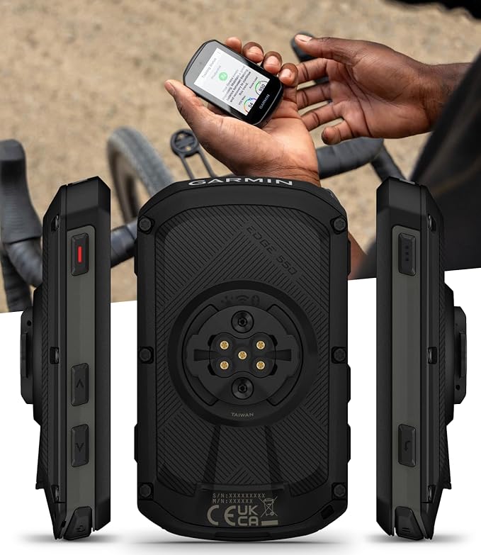 Garmin Edge 550 Compact GPS Cycling Computer 2.7" Vivid Color Display with Wearable4U PowerBank Bundle