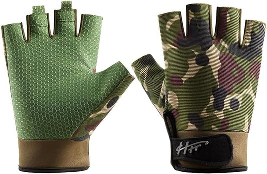 Fingerless Gloves - Multipurpose Water & Sports Gloves for Fishing, Sailing, Rowing, Kayaking & More - Men & Women