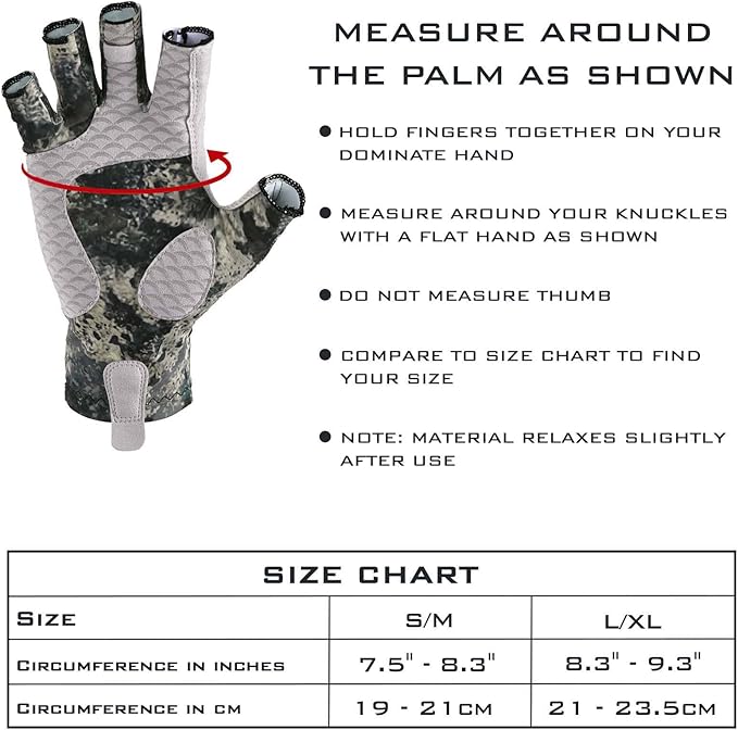 KastKing La Sal Fishing Gloves UPF50+ Sun Gloves UV Protection Fingerless Gloves Men Women for Outdoor, Kayaking, Rowing, Paddling, Canoeing, Hunting