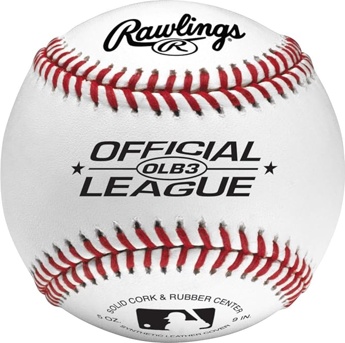 Rawlings | 公式リーグ レクリエーション用 練習用野球ボール | ユース | 12個入りバッグ | OLB3BAG12 | 12個入り