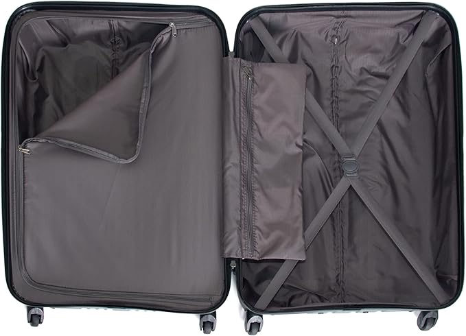 Kenneth Cole REACTION アウトオブバウンズ 軽量ハードシェル 4輪スピナーラゲージ 御影石ブルー 24インチ（受託手荷物）