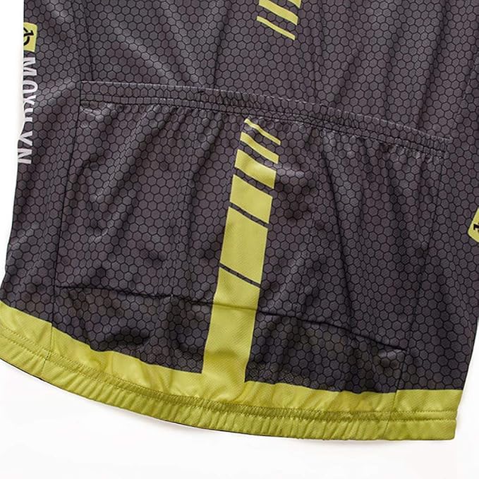 Men's Quick-Dry Cycling Jersey Set Road Bike Bicycle Shirt + Bib Shorts with 9D Gel Pad MTB Riding Clothing Kit