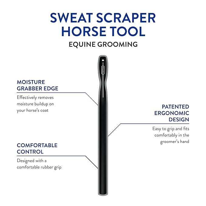WAHL Professional Animal Equine Grooming Sweat Scraper Horse Tool - Black