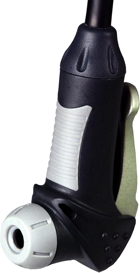AerGun X-1000 Bike Pump – Unique AerTight Pump Head for Easiest use with Both Presta and Schrader Bicycle Pump Valves – Pressure Gauge – 160 PSI