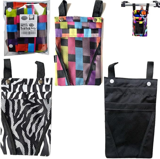 3 Pack Bike Handlebar Bag Bicycle Handle Bar Front Hanging Pouch 2 Layers with Mobile Phone Holder for Motorcycle eBike Scooter Trike Tricycle Cycling Vehicle Crossbar Kids Girls Boys Men Women