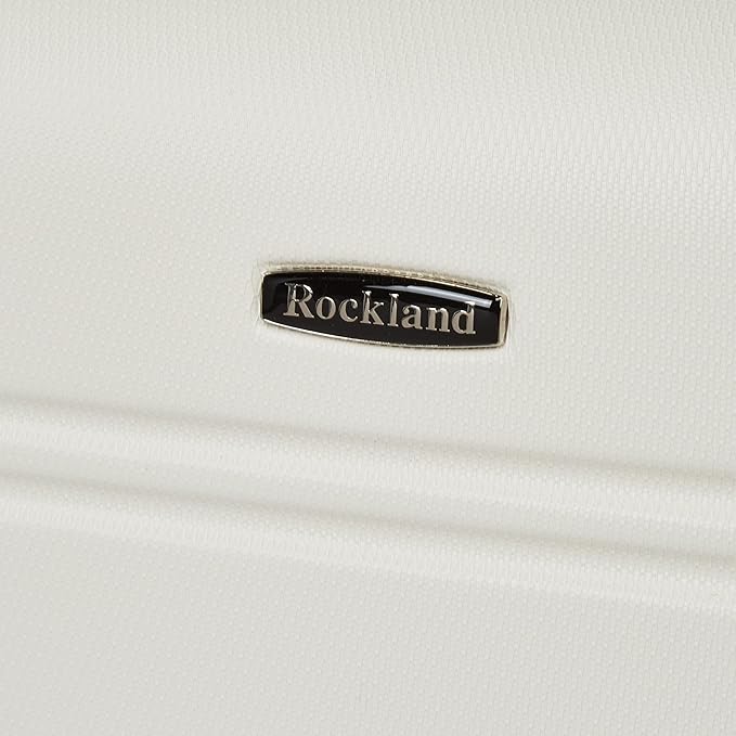 Rockland Melbourne ハードサイド 拡張可能 スピナーホイール荷物、ホワイト、2点セット (20インチ/28インチ)