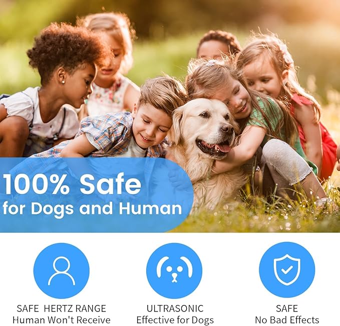 Dog Bark Deterrent Devices,Multi-Functional Anti Barking Device for Dogs Up to 30 Ft Effective Control Range,3 Modes & LED Light Dog Barking Silencer for All Small & Medium Dogs