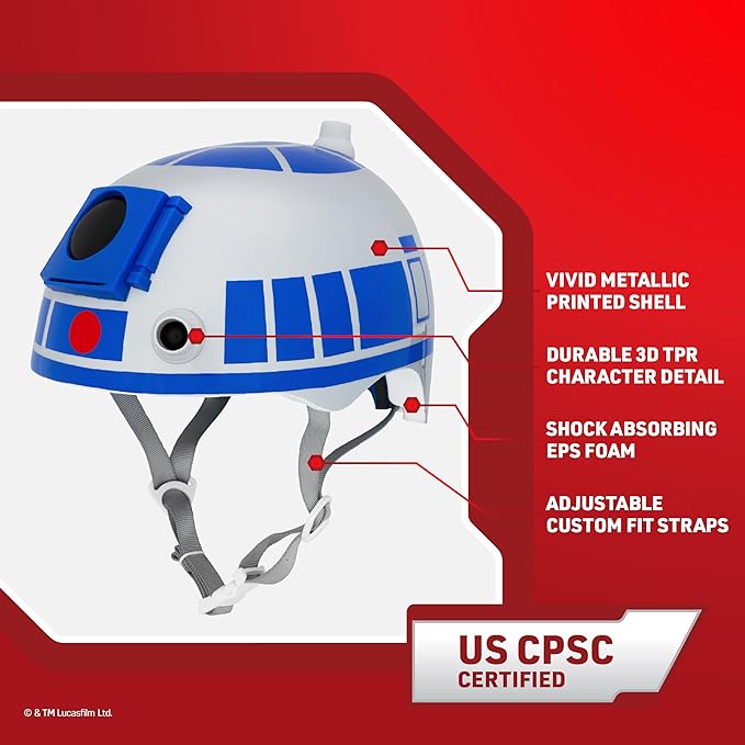 Bell Star Wars Child 3D Adjustable Multi-Sport Helmet (50–54 cm) Kids 5 and up