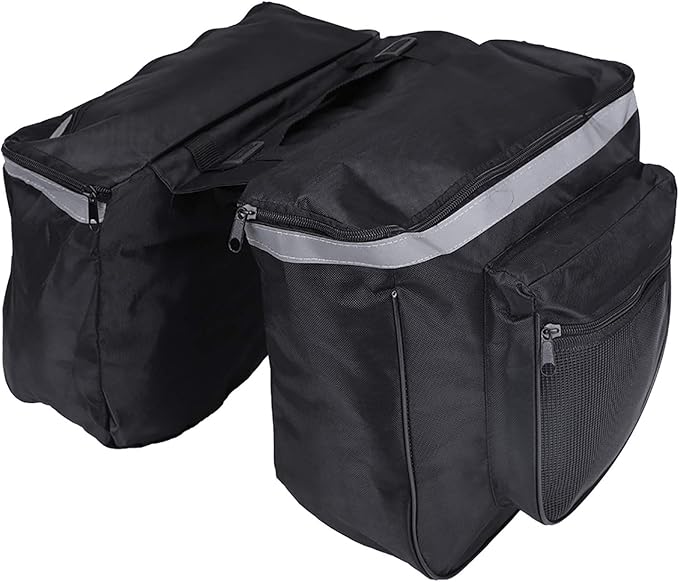 Bicycle Panniers, Bike Bag, Bicycle Rack Bag Bike Rear Carrier, 25L Waterproof Mountain Road Bike Rack Rear Seat Tail Carrier Trunk Doubility Pannier Bag