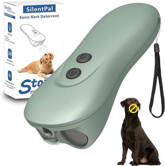 Dog Bark Deterrent Device,Anti-Barking Device,Up to 15Ft Long Range & Rechargeable Bark Control,Stop Barking Dog Devices,Safe for Dogs Training,Indoor & Outdoor(Cyan)