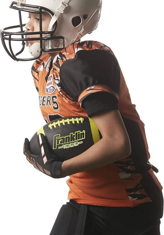 Franklin Sports ユース&アダルト向けフットボール - 高グリップ 1000 公式サイズ、ジュニア&ピーウィーキッズ用 - 1個パック + 12個パック