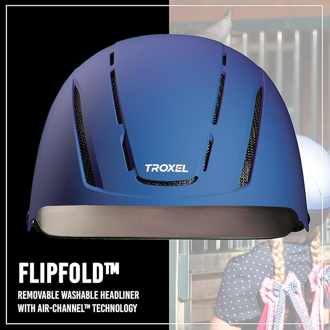 Troxel Spirit Full Coverage Horse Riding Helmet, Low-Profile Adjustable Design, Safety Horseback Riding Gear