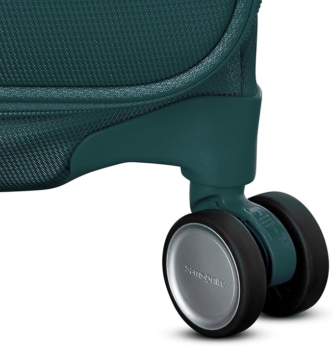 Samsonite UpLIFT 軽量 大型 ソフトサイド 拡張可能 スピナーホイール 荷物 - 航空会社承認済み ポリエステル製ソフトスーツケース 超軽量旅行用 - エメラルドグリーン