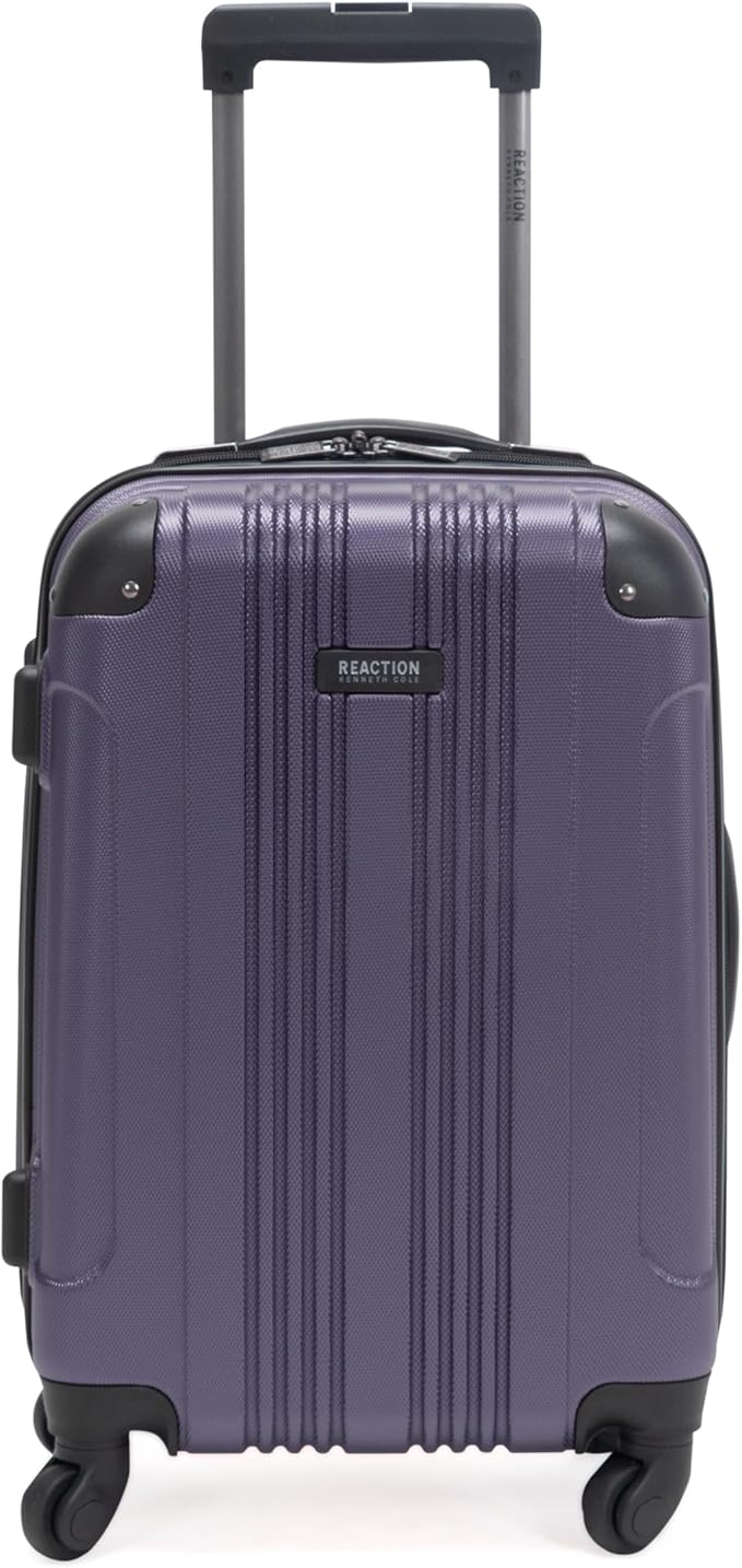 Kenneth Cole REACTION アウトオブバウンズ 軽量ハードシェル 4輪スピナーラゲージ スモーキーパープル 20インチ機内持ち込み