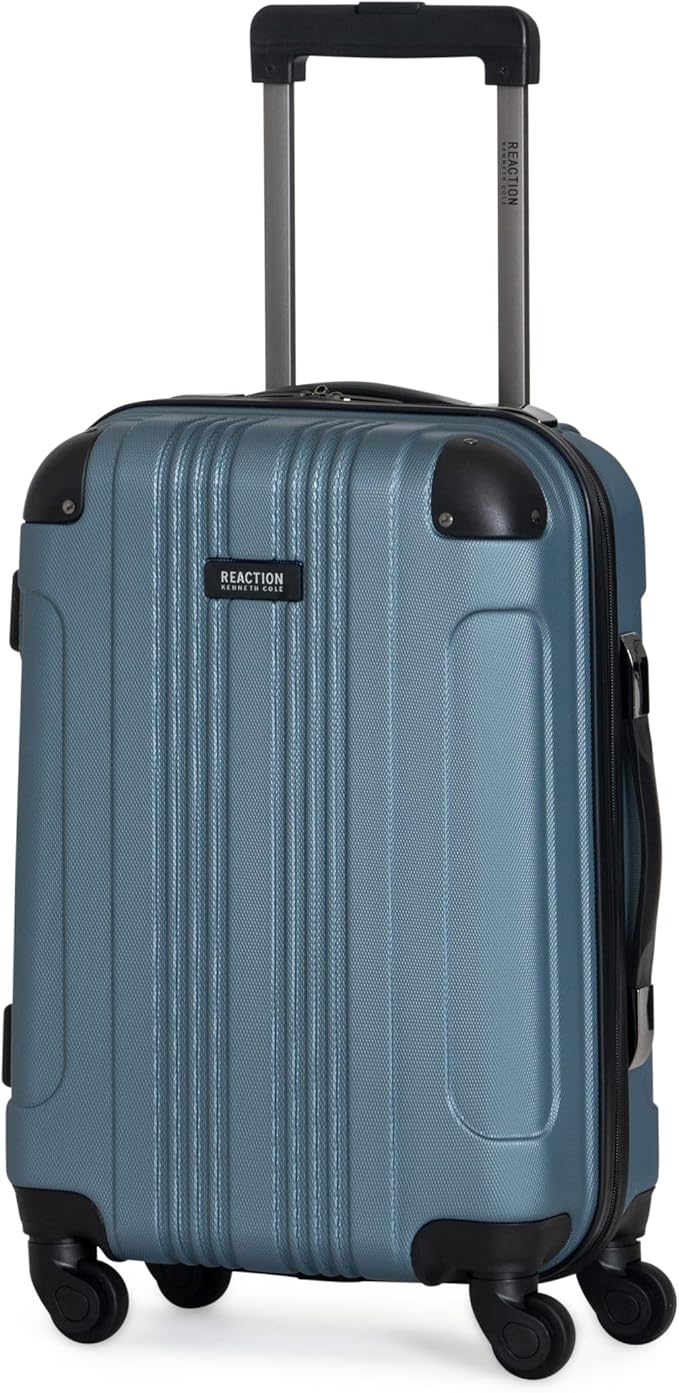 Kenneth Cole REACTION アウトオブバウンズ 軽量ハードシェル 4輪スピナーラゲージ 御影石ブルー 24インチ（受託手荷物）