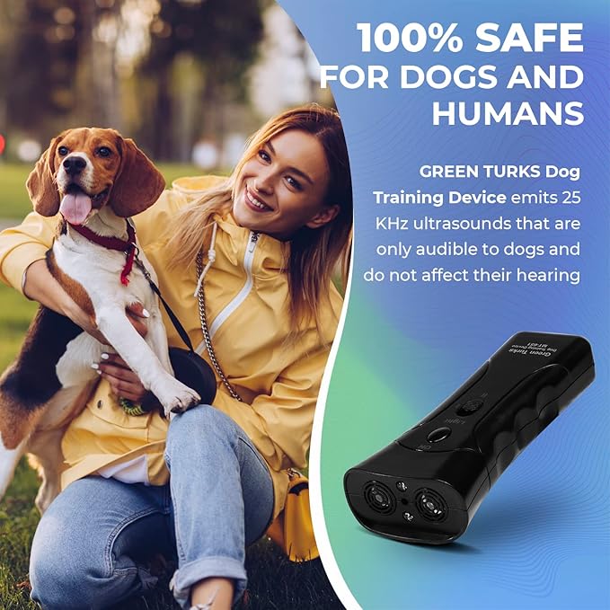 Barking Deterrent Device –Petgentle Ultrasonic Dog Repeller–Stop Barking & Repel Aggressive Pets – Humane Training Tool, Anti Barking Device Outdoor Indoor, Bark Control, No Shock Collar Alternative