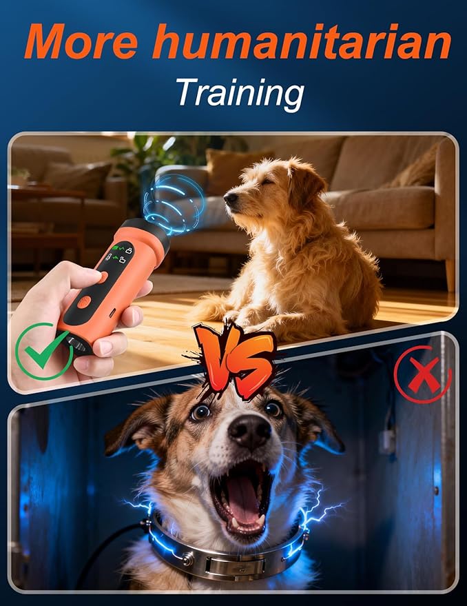 Dog Bark Deterrent Device, 3X Ultrasonic Anti Barking for Stubborn Neighbor's Dog 20FT Anti Barking Device with Strobe Light & USB-C Charge Humane Training Tool for Indoor Outdoor Use