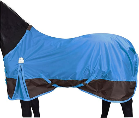 BARN & STABLE 420D Ripstop Lightweight Horse Turnout Sheet, No Fill, Water-Resistant & Breathable Horse Blanket for Spring and Mild Weather, with Anti-Rub Fleece Withers