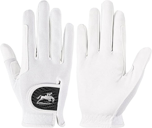 FINGER TEN Horse Riding Gloves Equestrian Women Kids for Girls Boys Mesh Breathable Lightweight Color Pack, Comfortable Grip for Summer