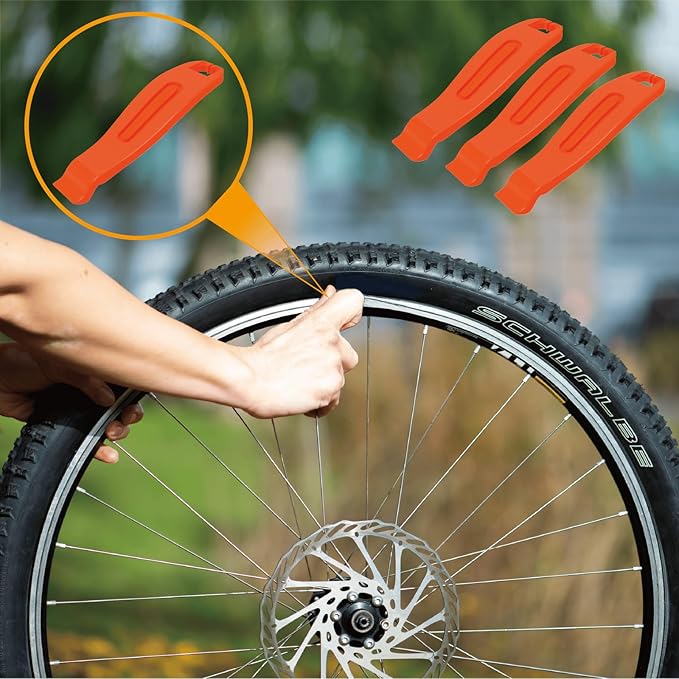 VANSIHO 3 PCS Bike Tire Lever Set Plastic Bicycle Tire Levers for Road Bike MTB Cycling