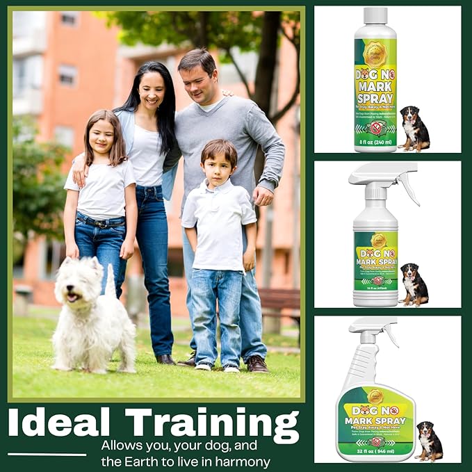 8oz No Pee Here Spray - Dog Urine Marking Deterrent for Indoor & Outdoor Use - Potty Training Solution - Pee Spray for Dogs - Potty Training Solution - Prevents Indoor Marking